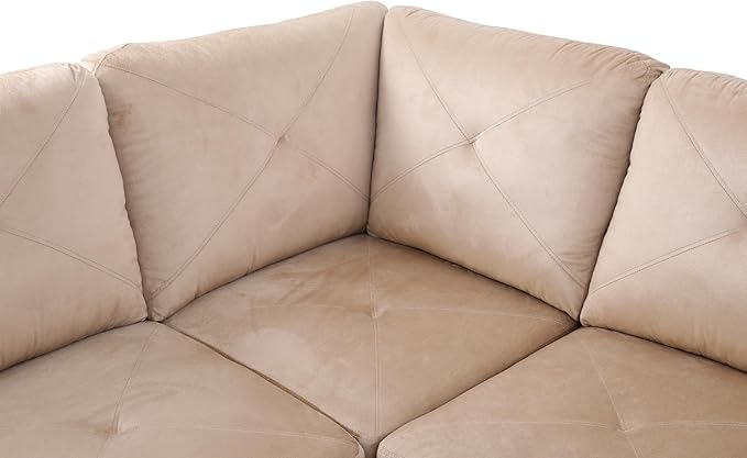 Everest L Shape Sectional Sofa for Living Room for Apartment, Game Room, Guest Room and Office
