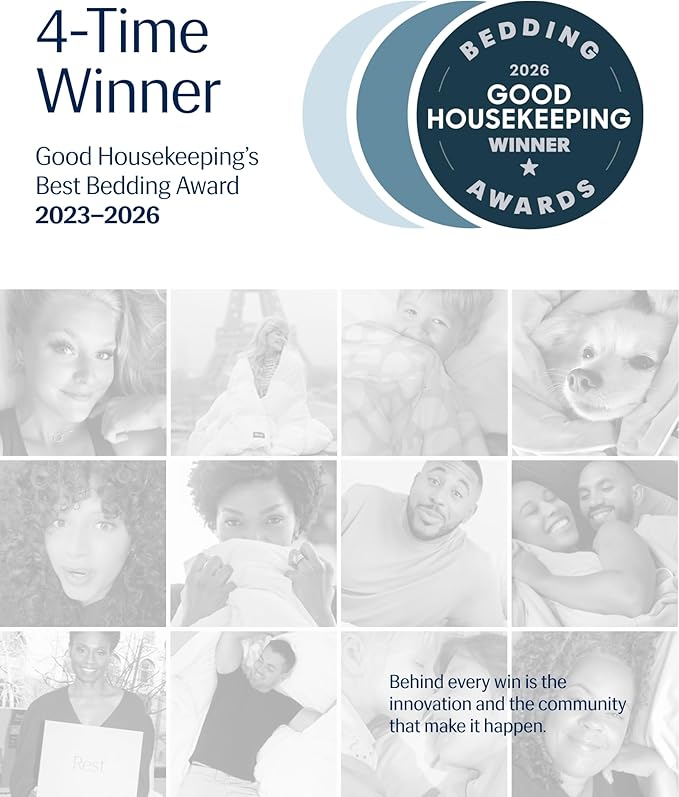 REST® Evercool® Cooling Comforter, Full/Queen, Blanket for Hot Sleepers, All Season Bedding to Keep Cool for Night Sweats, Breathable Lightweight Blanket, 90"x90" Inches, Arctic White