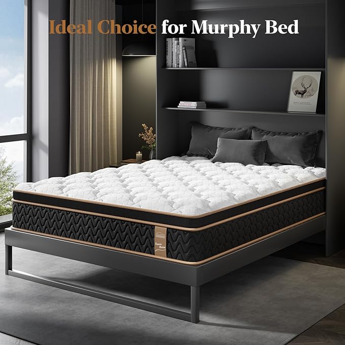 Firm King Mattress 12 Inch, Cooling Hybrid Bed in a Box, 7-Zones Individual Pocket Spring, Motion Isolation, Targeted Hip/Shoulder/Lumbar Support, Fiberglass-Free, 365-Night Trial, CertiPUR-US