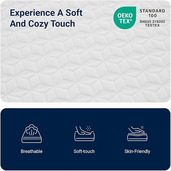 Avenco Queen Mattress 10 Inch, Queen Size Mattresses Medium Firm for Back Pressure Relief, Mattress in a Box CertiPUR-US Certified Foam Colchones