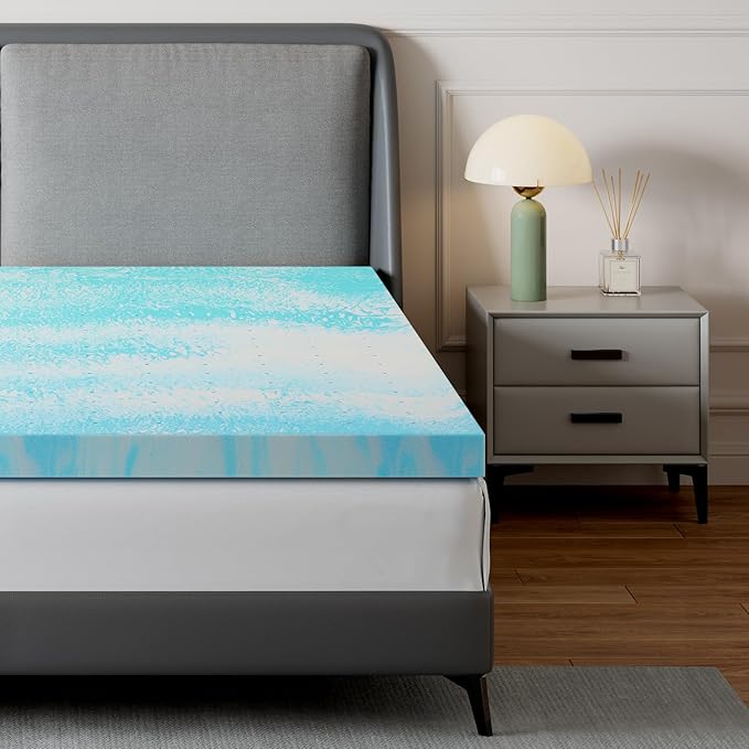 Novilla Mattress Topper Twin Size - 2 Inch Cooling Memory Foam Mattress Topper, Slow-Rebound Pressure Relief, Soft Comfort