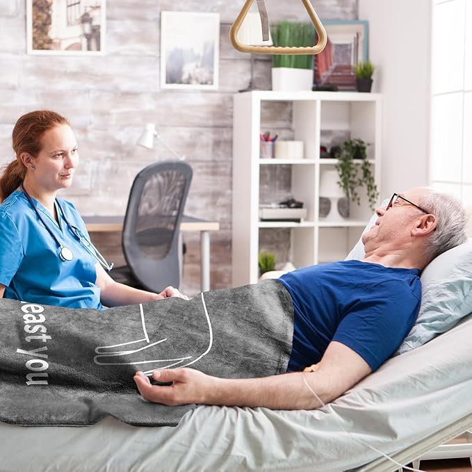 Get Well Gifts for Men/Women, Get Well Gifts After Surgery, Gift for Recovery After Surgery, GetWellSoon/Feel Better Gift for Men/Women/Teenage Boys Throw Blanket 60" x 50"