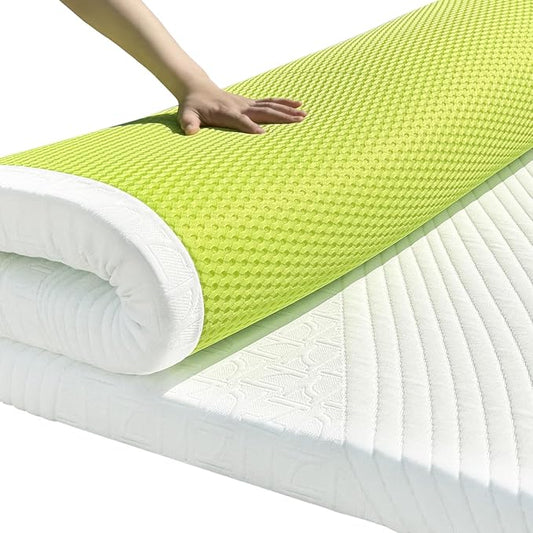 3 Inch Twin Size Firm Mattress Topper, Extra Firm Memory Foam Bed Topper for Pain Relief, Cooling Gel-Infused & Removable Cover, CertiPUR-US & Oeko-Tex Certified