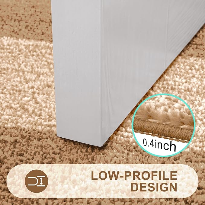 Kitinjoy Indoor Outdoor Door Mat, 47x24 Non-Slip Absorbent Dirt Trapper, Low-Profile Washable Inside Entrance Front Floor Mat, Sturdy Soft Entry Doormats for Entryway, Camel - Image 4
