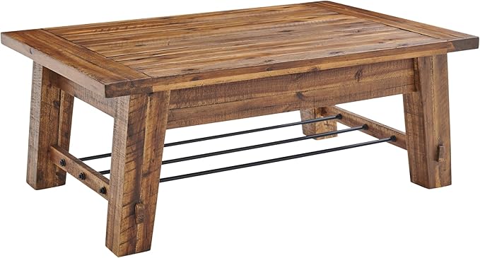 Alaterre Furniture Durango 48L Industrial Wood offee Table