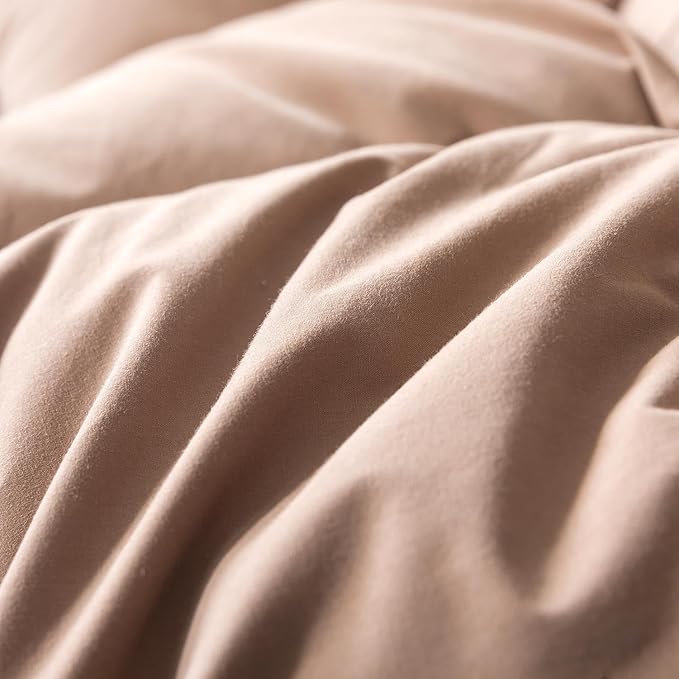 Puffy White Feather Comforter Oversized King Size with Feathers Down Fiber Filled, All Season Feather Duvet Insert, 100% Cotton Luxury Hotel Collection, 8 Corner Loops