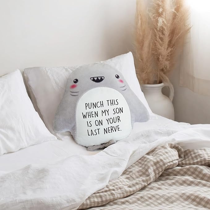 Funny Daughter in Law Gifts - Novelty Cute Shark Pillow- Mothers Day/Wedding/Bridal Shower/Birthday Gifts for Daughter in Law, Future DIL, Sons Girlfriend, 15?€???15?€?