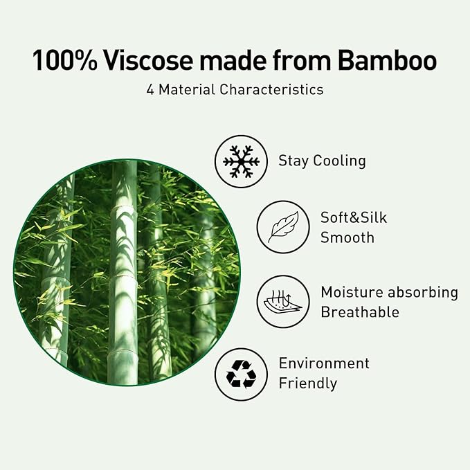100% Viscose Made from Bamboo Comforter for Hot Sleepers, Hypoallergenic Breathable Summer Cooling Duvet Insert, Cloud Soft Silky Marshmallow Puff Feel, All Season King Size (102x90 Inches, Grey)