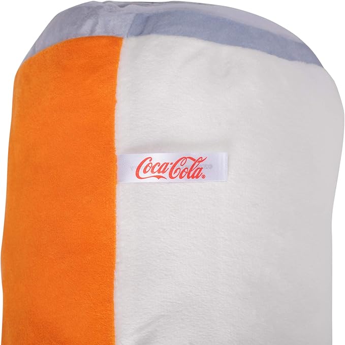 Mark Feldstein & Associates Fanta Can Classic Orange 14 x 8 Polyester Fabric Soft Plush Throw Pillow