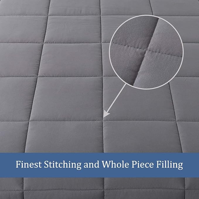 MAPLE DOWN Soft King Comforter Size Duvet Insert-Down Alternative Comforter with Corner Tabs-Lightweight Fluffy Breathable Machine Washable (Dark Gray, 106“x90”)