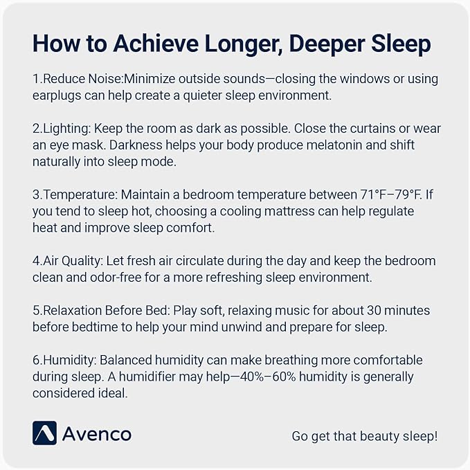Avenco 6 Inch Full Size Mattress for Deep Sleep, Full Mattresses with Innerspring for Pressure Relief, Foam and Spring Hybrid Colchones Breathable Cover CertiPUR-US Certified Bed Mattress in a Box