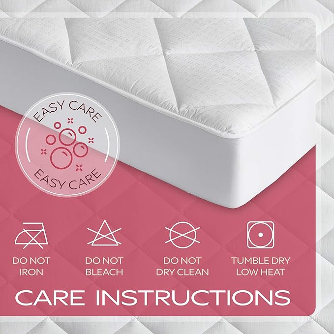 MAXI PortaCrib Size Mattress Pad - Luxurious Cotton Sateen Mattress Protector - Soft, Comfortable, and Breatheable Mattress Cover - Mattress Pad Protects Mattress from Dust, Dirt, Spills, and Stains