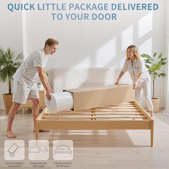 inight Twin Hybrid Mattress 14 Inch, Fresh-Sleep Tech with Nebulign Foam, Medium Firm Cooling Airflow for Pressure Relief, Fiberglass Free, CFR 1633 Compliant