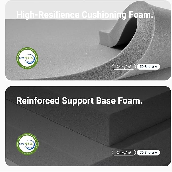 Avenco 14 Inch Queen Mattress with Open-Cell Foam for Breathable Comfort, Gel Memory Foam Queen Size Mattresses with Removable Cover, CertiPUR-US Certified Mattress in a Box