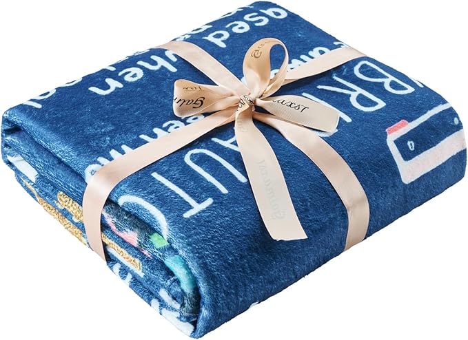 Graduation Gifts Blanket Class of 2026 ?€? Fun Facts Throw Blanket 50x60 Inch, Funny Inspirational Graduation Gift for Him Her, Cozy Plush Blanket for College High School Graduate