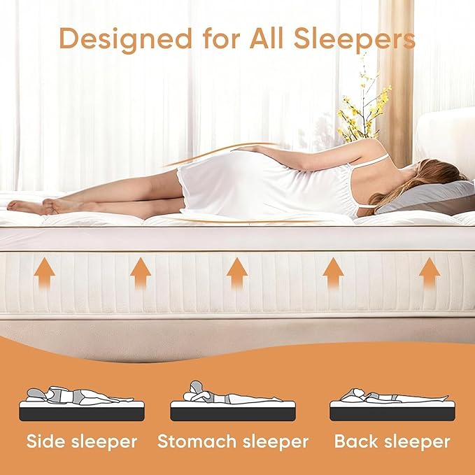 Memory Foam Mattress Topper Queen, Breathable & Skin-Friendly Mattress Topper for Back Pain Relief, 3 Inch Extra Thick Shredded Foam, 100% Cotton Mattress Pad Cover