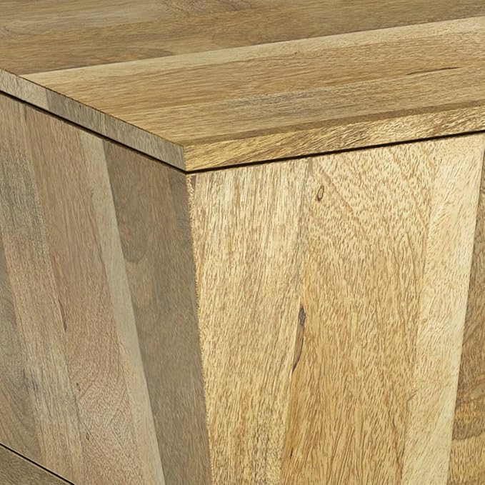 SIMPLIHOME Westfield SOLID MANGO WOOD 14 inch Wide Square Boho Side Table in Natural, Fully Assembled for the Living Room and Bedroom