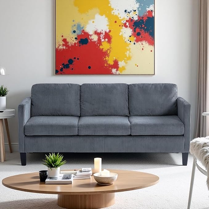 L Shaped Couch, Convertible Sleeper Sofa Bed with Chaise Lounge Storage, Sectional Couches for Living Room, Lounge Sectional Couch for Apartment and Small Spaces, Gray