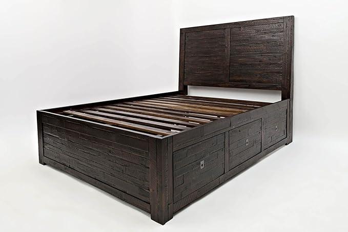 Jofran: , Kona Grove, Queen Storage Bed, 63"W X 87"D X 56"H, Deep Chocolate Finish, (Set of 1)