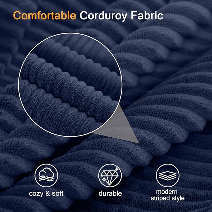 MeMoreCool Corduroy Boneless Sofa Bed Queen – Folding Futon Couch with High-Density Foam, Convertible Floor Sleeper & Pillow, Machine-Washable Cover for Guest Room, Bedroom, Small Apartment