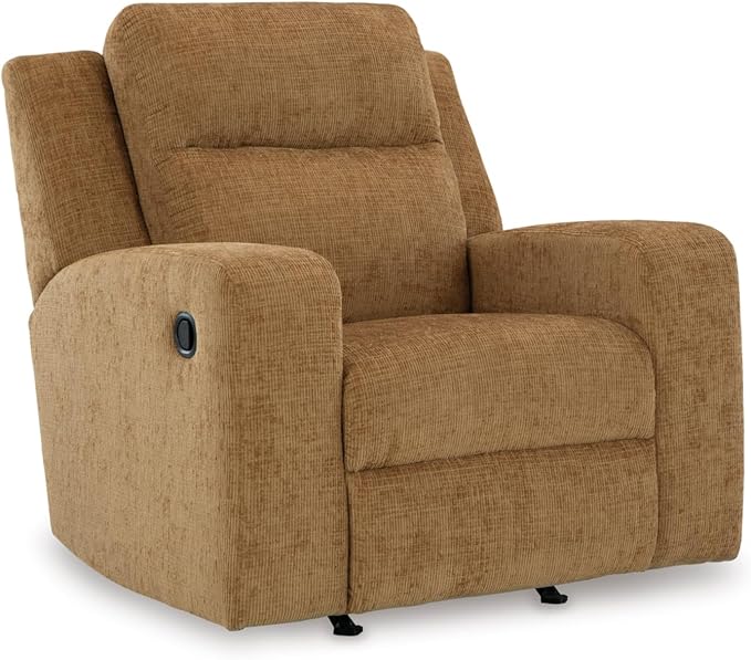 Signature Design by Ashley Kanlow Modern Manual Rocker Recliner, Light Brown