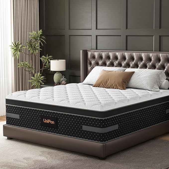 Extra Firm Full Size Mattress 10 Inch, Cooling Gel Hybrid Double Mattress Pressure Relief with Lumbar & Shoulder Support,Fiberglass Free -365 Night Trial CertiPUR-US Certified