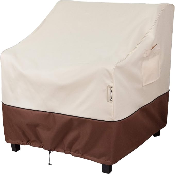 Patio Furniture Covers Waterproof,Outdoor Chair Covers Clearance,Lawn Chair Deep Seat Cover,Fits up to 33" W x 34" D x 31" H inches(1 Pack) by Bestalent