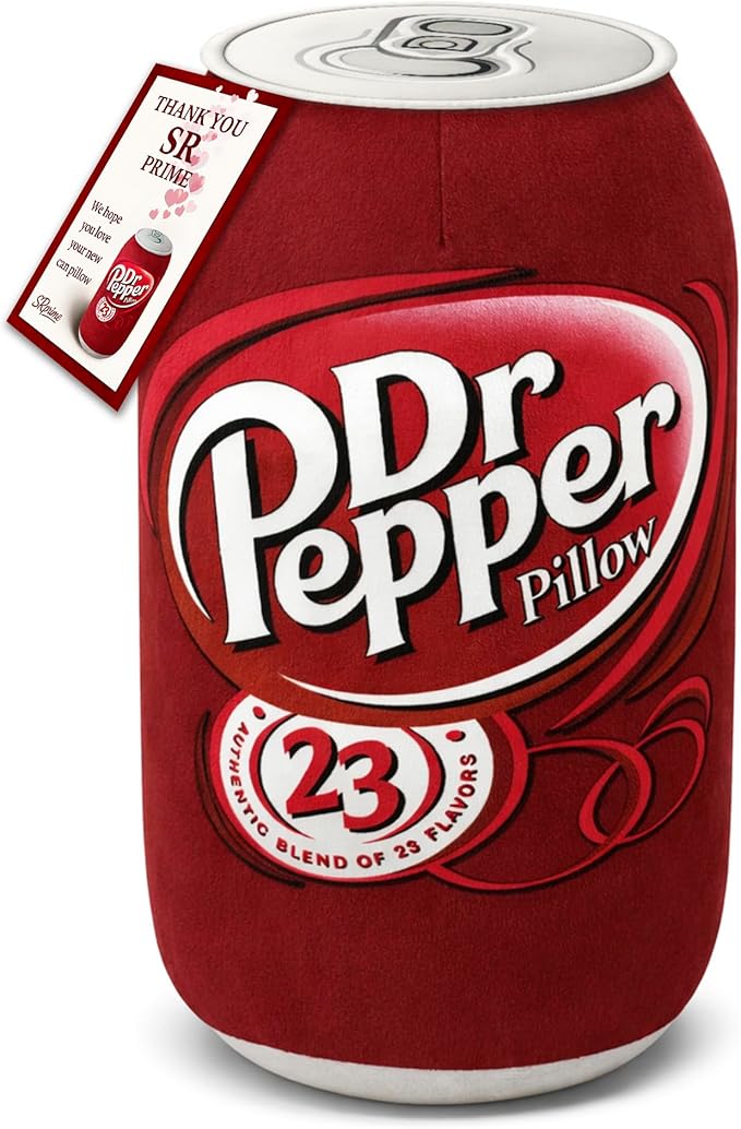 Doctor Pepper Pillow (20” x 10”) Oversized Throw Pillow – Cute Stuff for Home Decor & Room Decor Aesthetic | Soft & Cute Pillow for Room Decor | Funny Gifts for Soda Lovers.