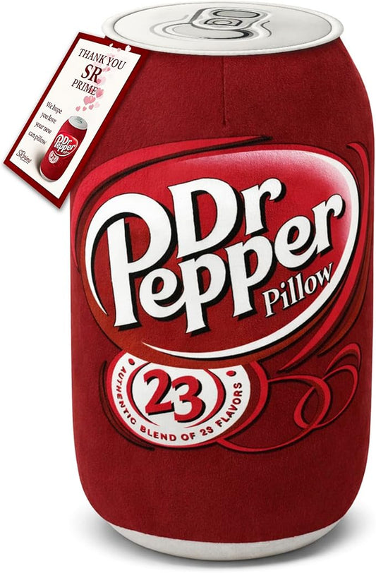 Doctor Pepper Pillow (20” x 10”) Oversized Throw Pillow – Cute Stuff for Home Decor & Room Decor Aesthetic | Soft & Cute Pillow for Room Decor | Funny Gifts for Soda Lovers.