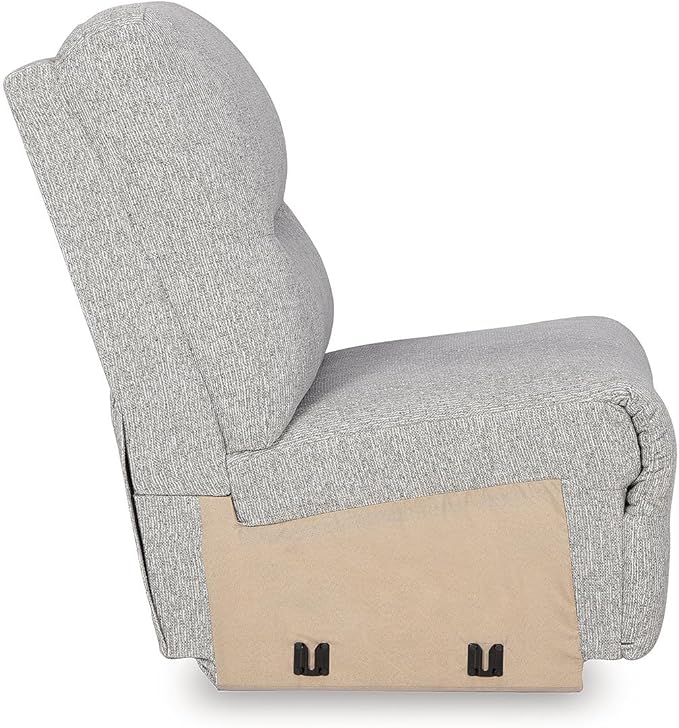 Signature Design by Ashley Acklen Place Stain Resistant Modern L-Shaped 6-Piece Power Reclining Sectional with Adjustable Headrest, USB Ports, Console, Storage and 3 Accent Pillows, Light Gray