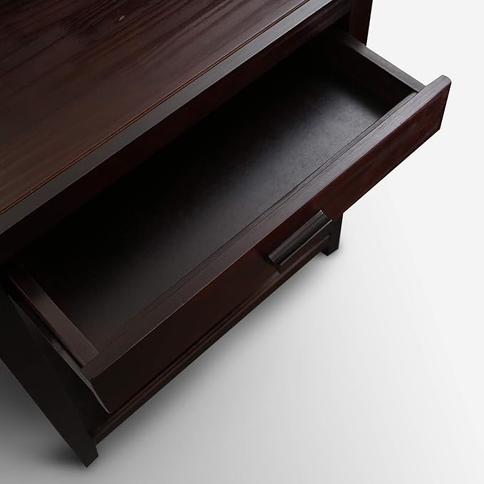 Casual Home Notre Dame Nightstand with USB Ports-Espresso, 18.75 in x 24 in x 26 in (D x W x H) - Image 13