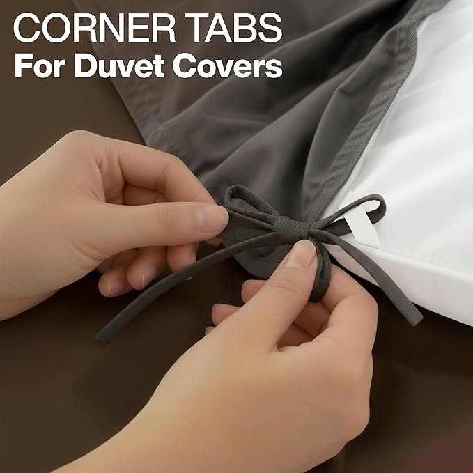 Utopia Bedding Comforter Duvet Insert, Quilted Comforter with Corner Tabs, Box Stitched Down Alternative Comforters King Size (White, Pack of 2)