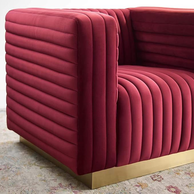 Modway Charisma chairs, Maroon
