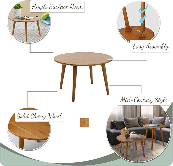 American Trails Coffee Table, Natural - Cherry Wood