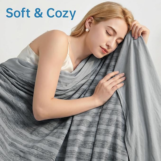 Guohaoi Cooling Blanket (90"x90"Queen Size) for Hot Sleepers and Night Sweats,100% Oeko-Tex Certified,Arc-Chill Q-Max >0.5 Cool Fiber,Ultra Cold Breathable,Comfortable,All-Season.