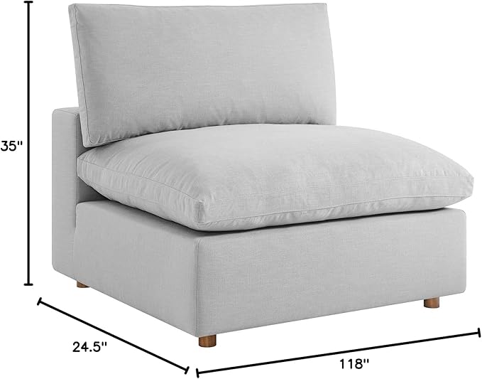 Modway Commix Down-Filled Overstuffed Upholstered 3-Seater Sofa