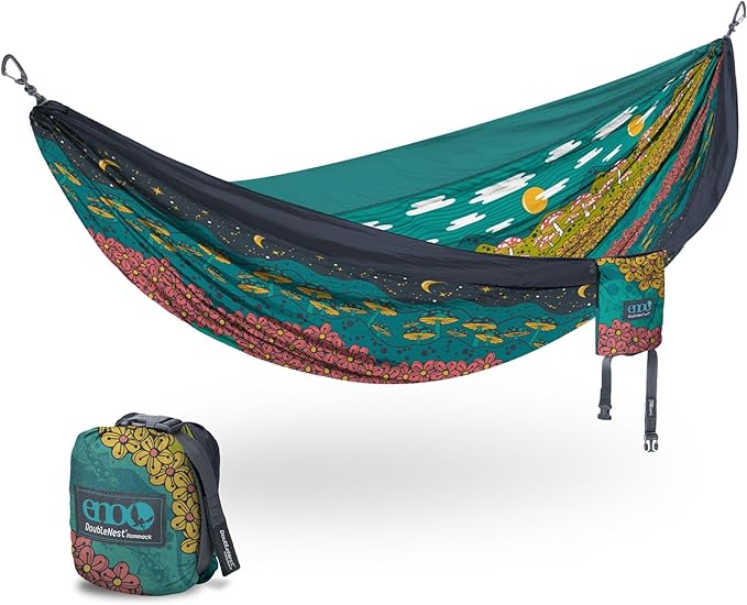 ENO, Eagles Nest Outfitters DoubleNest Lightweight Camping Hammock, 1 to 2 Person, Special Edition Colors, ATC by EaglesNestOutfitters