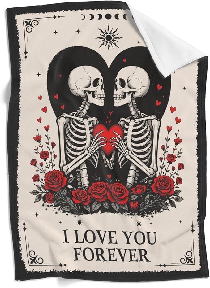 Printwoo Custom Blanket with Text Customized Blanket Happy Thows Personalized Blanket Customize Valentines Day Gifts for Mom Dad Couple Girlfriend Boyfriend Wife Husband