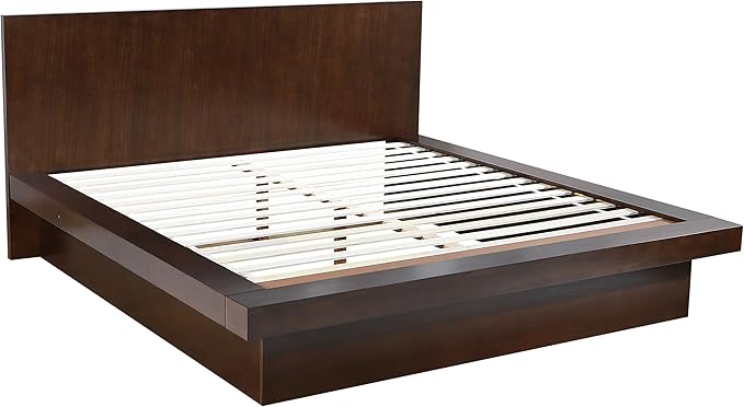Coaster Home Furnishings Jessica Contemporary 5-Piece Bedroom Set Eastern King Size LED Panel Bed Frame 43-inch Headboard Cappuccino 200711KE-S5P