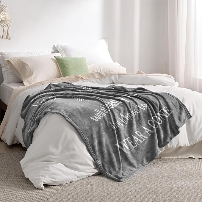 Get Well Gifts for Men/Women, Get Well Gifts After Surgery, Gift for Recovery After Surgery, GetWellSoon/Feel Better Gift for Men/Women/Teenage Boys Throw Blanket 60" x 50"