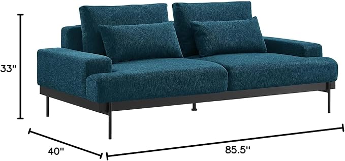 Modway EEI-6214-AZU Proximity Upholstered Fabric Sofa, Azure