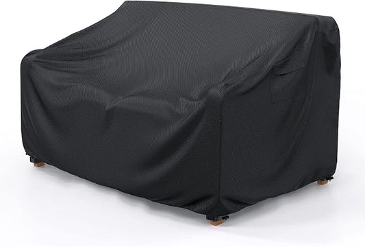Mrrihand Heavy Duty Patio Sofa Cover Waterproof, 3-Seater Outdoor Sofa Loveseat Cover, Outdoor Patio Furniture Cover with Air Vent and Handles, 104" W×40" D×35" H, Black by Mrrihand