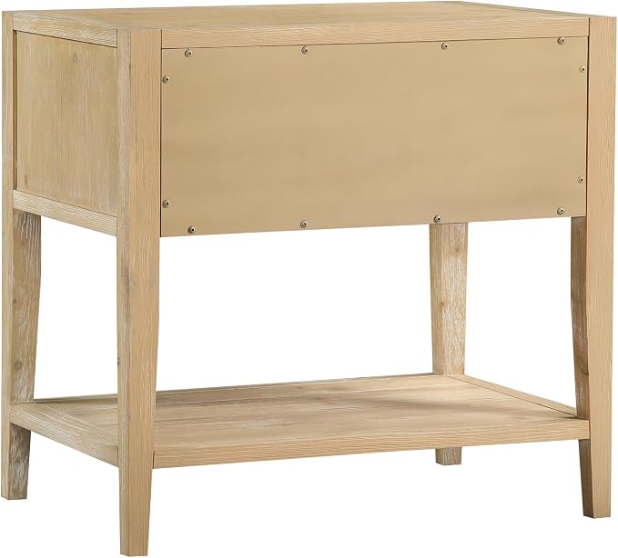 Shoreham 1-Drawer Natural Finish Wood Nightstand - Image 5
