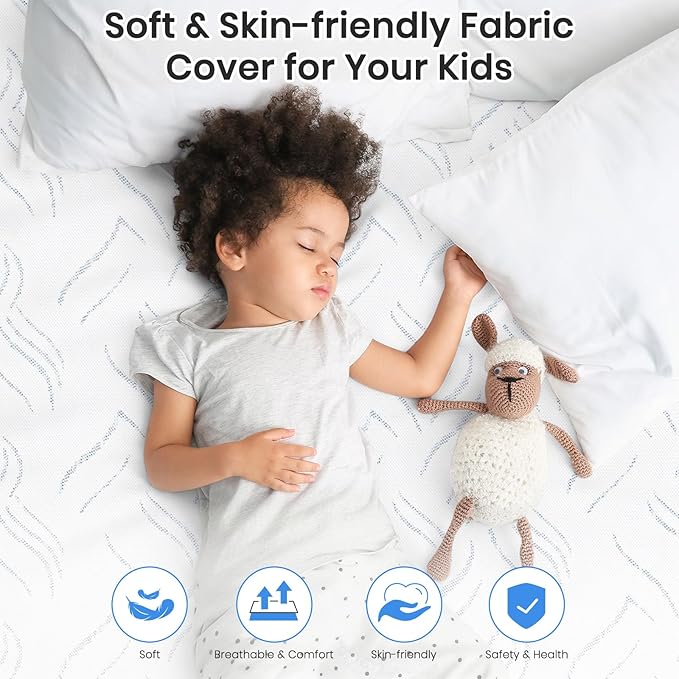 Queen Size Mattress 10 inch, Cooling Gel Memory Foam Mattress, Mattress in a Box with Zipper Cover 10 inch Queen Memory Foam Mattress, Adjustable Base Compatible