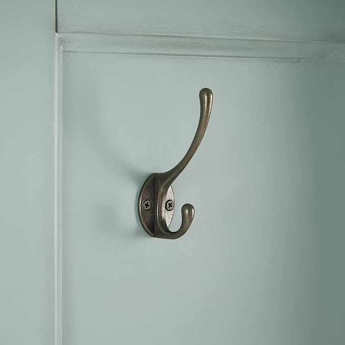 Crosley Furniture Holbrook Hall Tree with Shoe Rack Bench and Coat Hooks for Hanging Storage, Distressed Seafoam Blue - Image 10