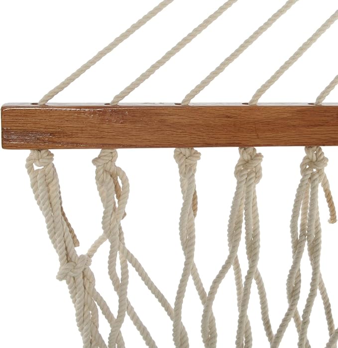Original Pawleys Island 15OC Presidential Original Cotton Rope Hammock with Free Extension Chains & Tree Hooks, Handcrafted in The USA, Accommodates 2 People, 450 LB Weight Capacity, 13 ft. x 65 in. - Image 4