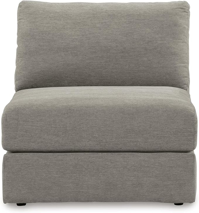 Signature Design by Ashley Avaliyah Modern Modular Anti Sag Right-Arm Facing 4-Piece Sectional with Reversible Cushions and 6 Accent Pillows, Gray