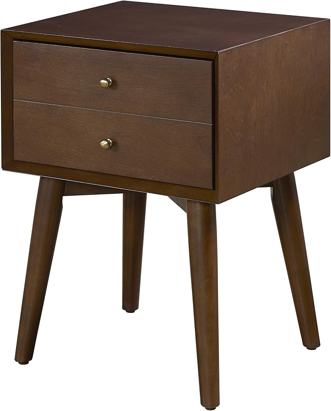 Crosley Furniture Landon Nightstand Side Table with Drawer, Mahogany by CrosleyFurniture