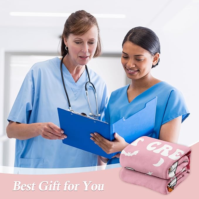 Nurse Appreciation Gifts, Nurses Week Day Graduation Gift - Flannel Soft Nurse Blanket for Women Decor, Nursing LPN RN Gifts for Women/Men, Night Shift Crew - 50" x 60"