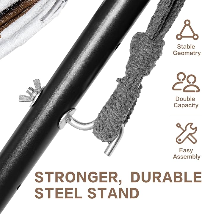 PNAEUT Hammocks Stand Only (Black Stand) - Image 3